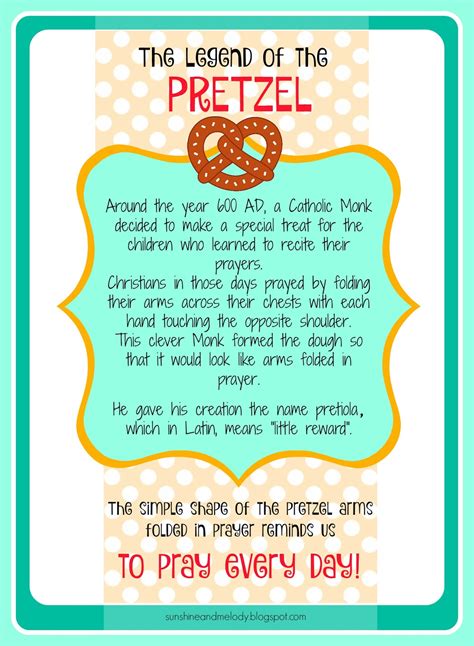 Pretzel Prayer Printable
